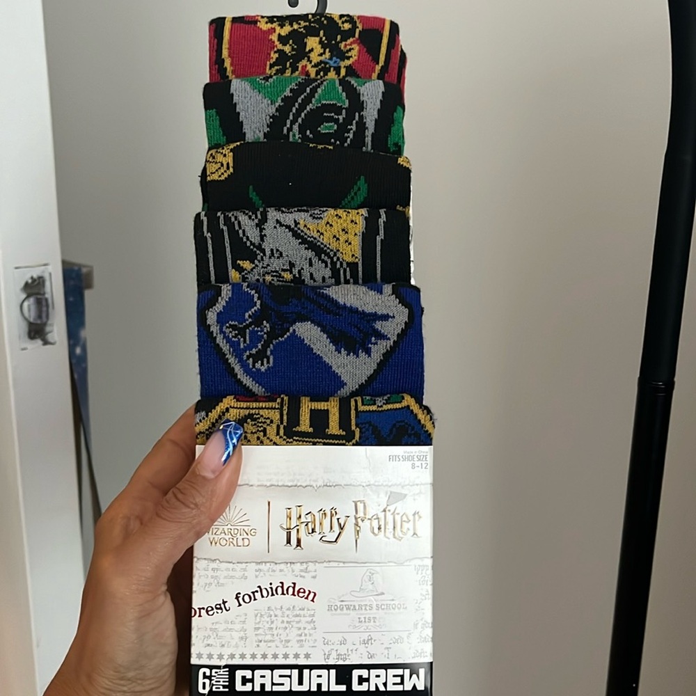 Harry Potter socks 6pack crew